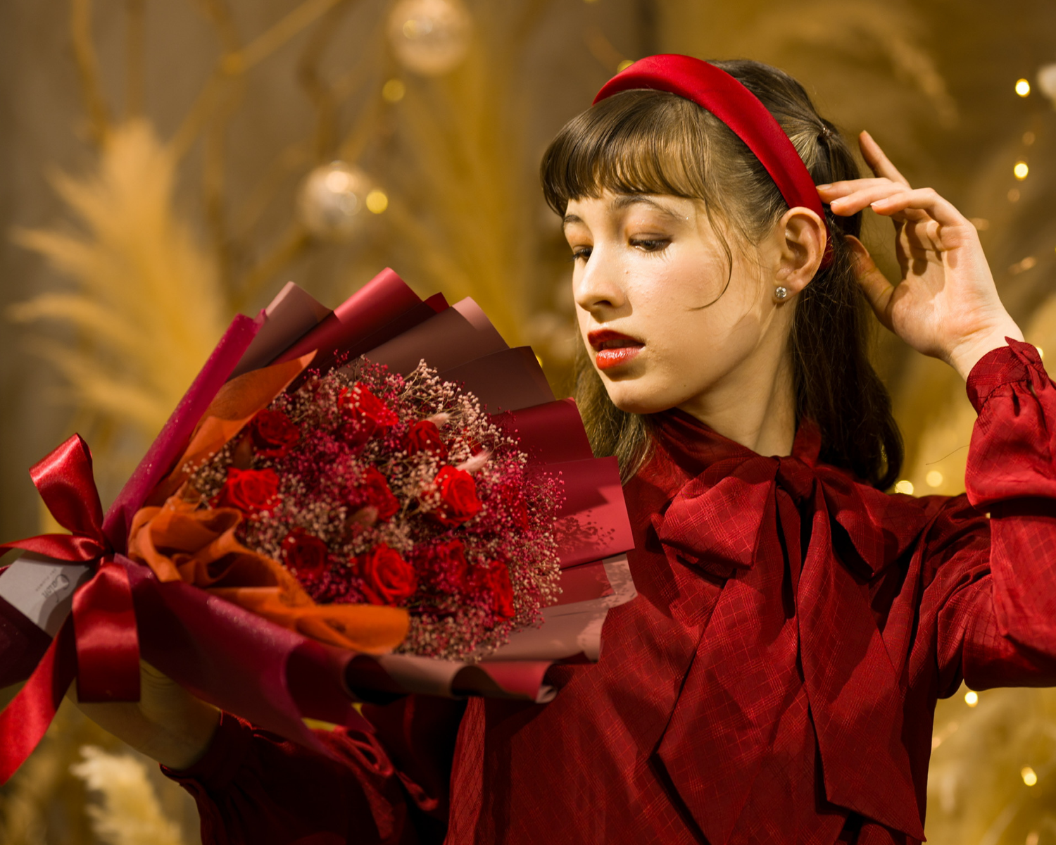 プリザーブドローズの花束