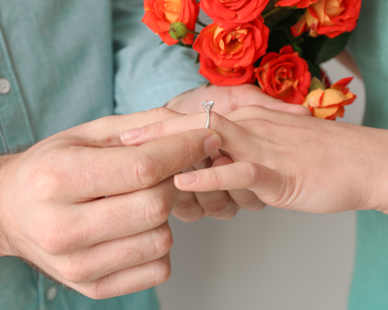 指輪と花束