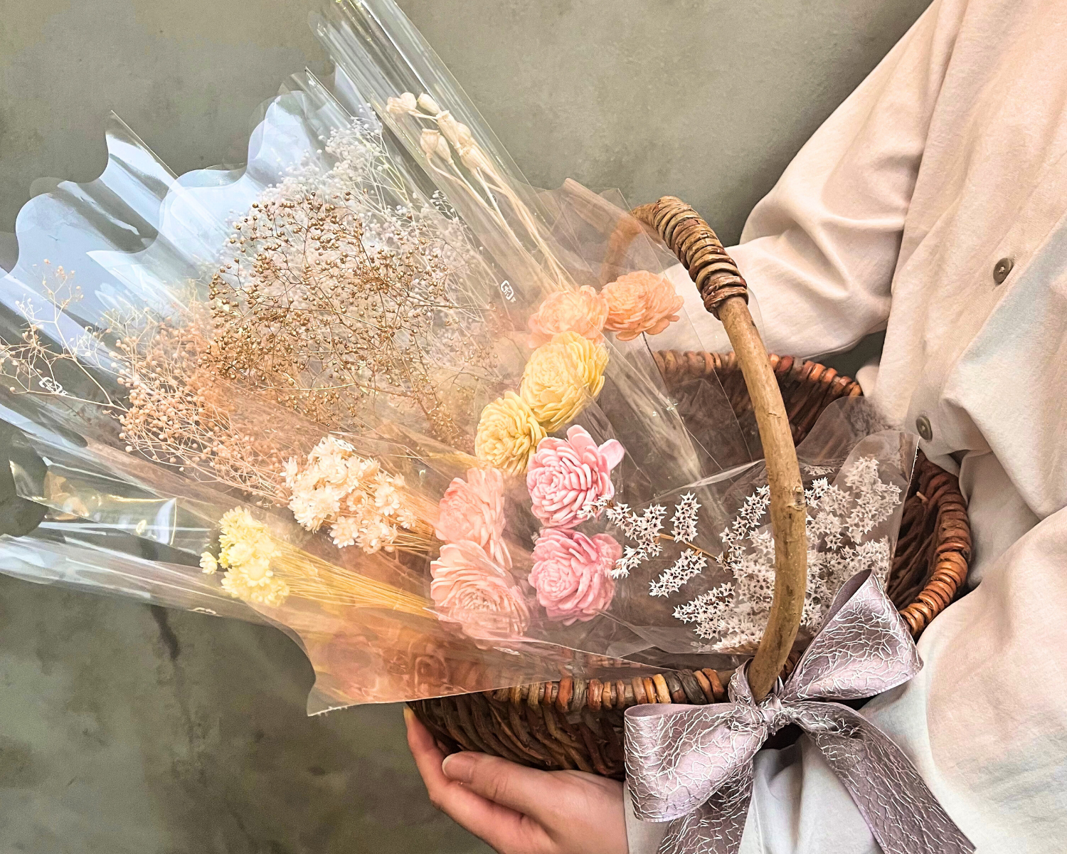 Calon DRY FLOWER銀座本店4周年プレゼント花材